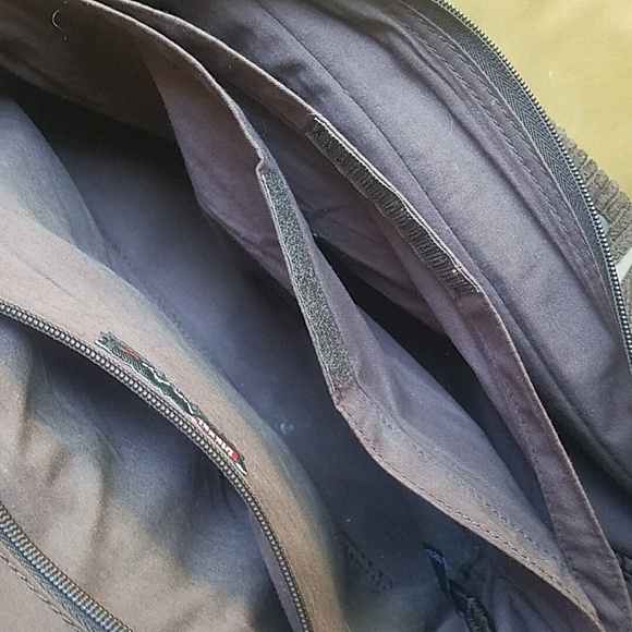 Diesel Vintage RARE Brown Corduroy Cargo Boho Shoulder Tote Bag - Picture 9 of 16